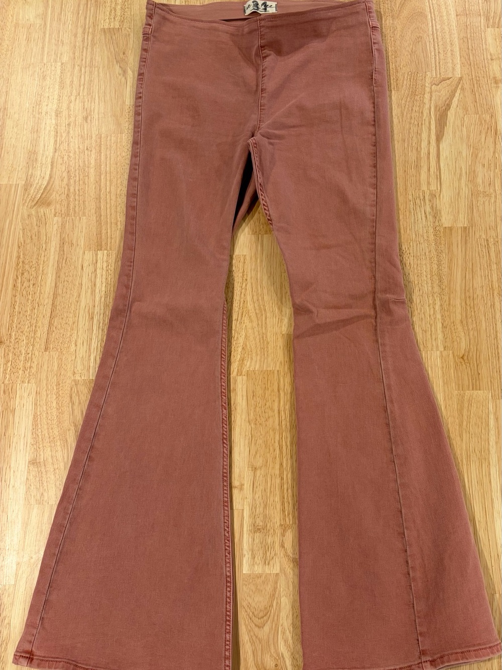 Free People We The Free Penny Pull-On Rosewood Flare Jeans